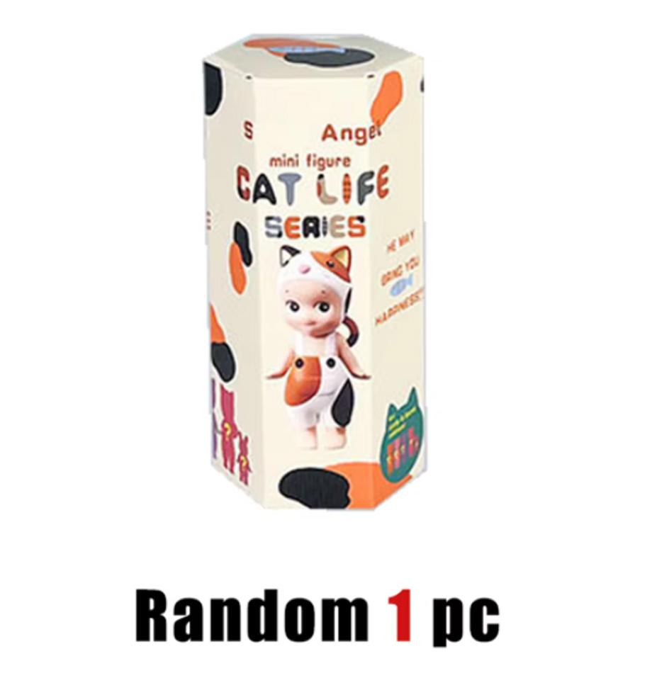 

S Angel Hippers Сліпа коробка Життя кота Hippers Серія Ангел Аніме Фігурки Коробка-сюрприз Іграшки для дітей Фігурка Лімітована Іграшка