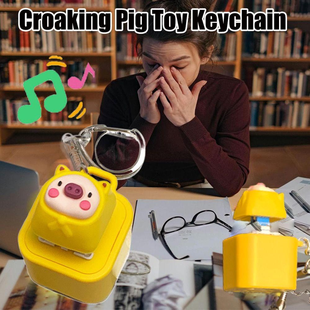 DIY Keyboard Finger Keyboard Caps Cartoon Squeeze Music Keychain New Clicker Toy  Pass The Time
