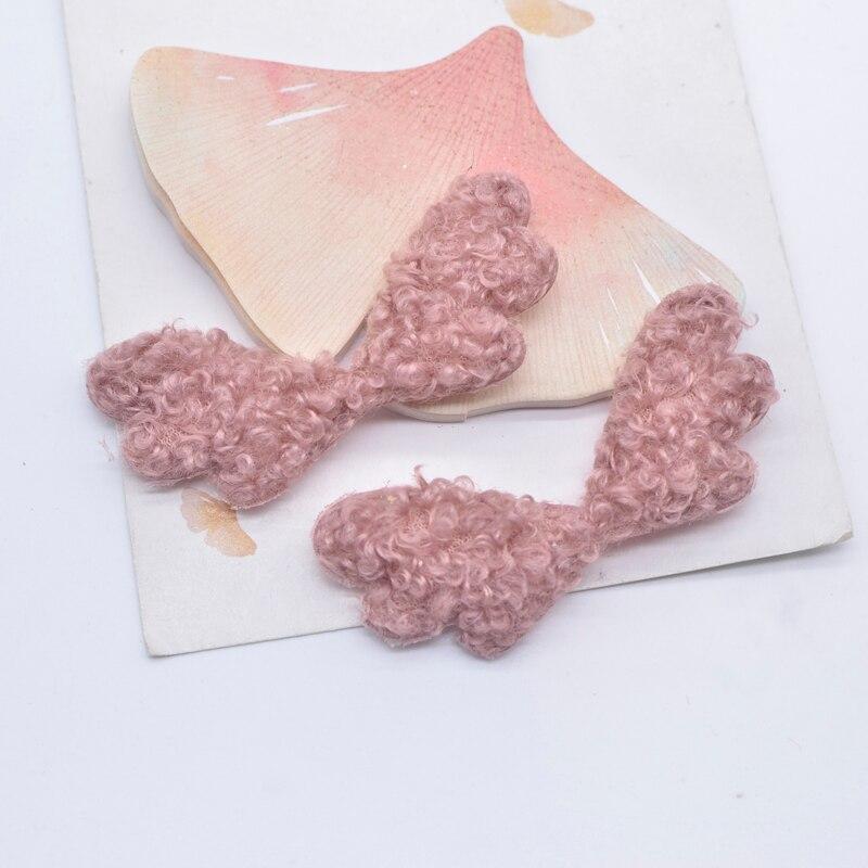 10 pezzi 64*28mm ala d'angelo appliques cucito su scrapbooking artigianato planare accessori decorazioni patch