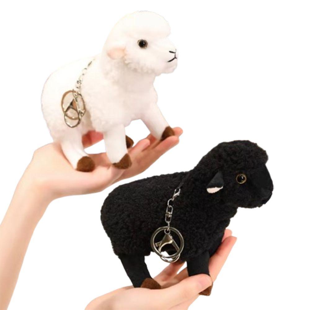 Simulation Simulation Sheep Plush Doll Stuffed Animal Sheep Plush Keychain Party Supplies