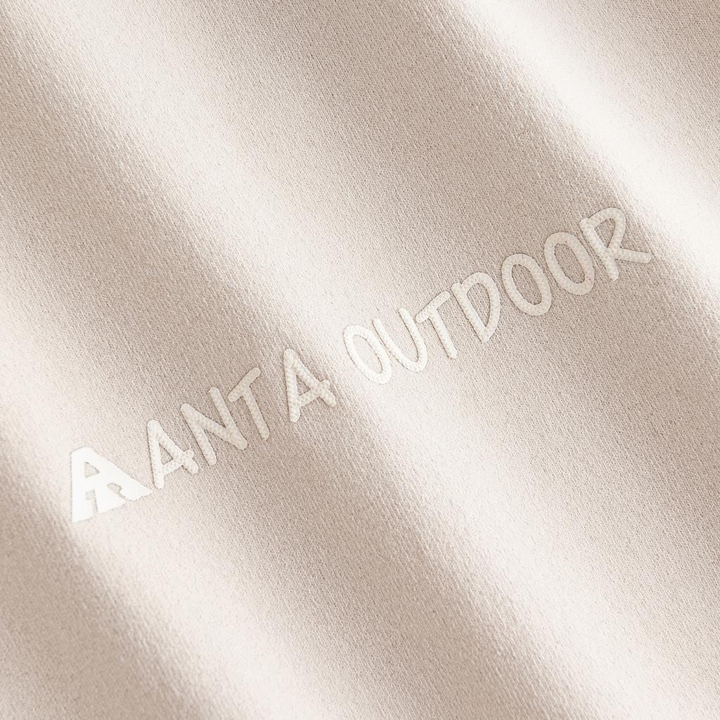 Anta Outdoors Short Sleeve Knitted T-Shirt Summer 2026 Unisex Tops Milled-Gray 972626101-1