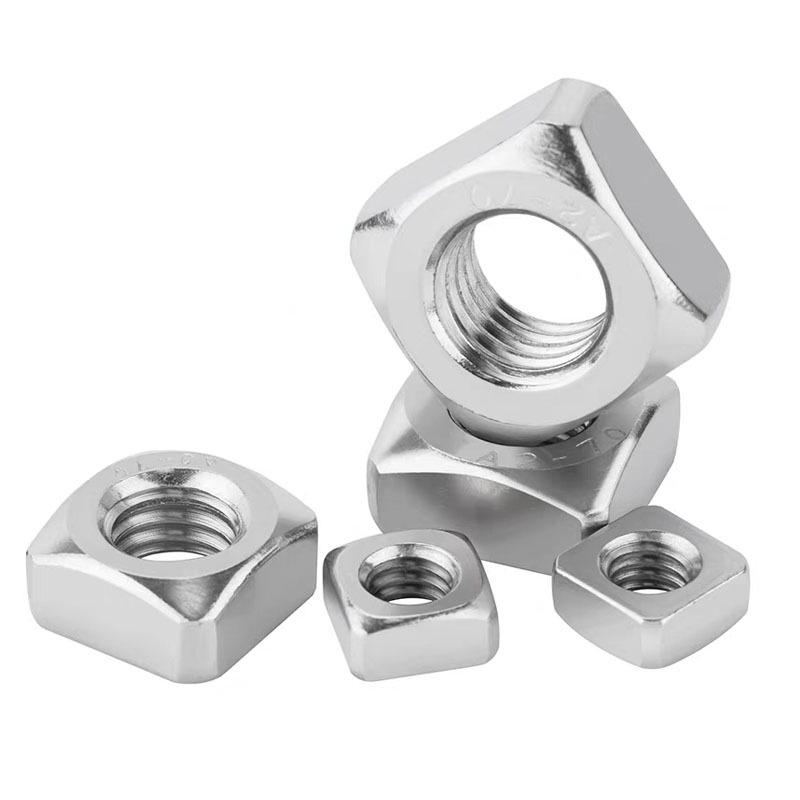 304 Stainless Steel Rustproof Durable Square Nut DIN557 M3 M4 M3*5.5*2.2 304 Stainless Steel