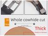 Retro Men's Leather Belt with Extra-Large Waistband and Pin Buckle - Pure Cowhide Genuine Leather