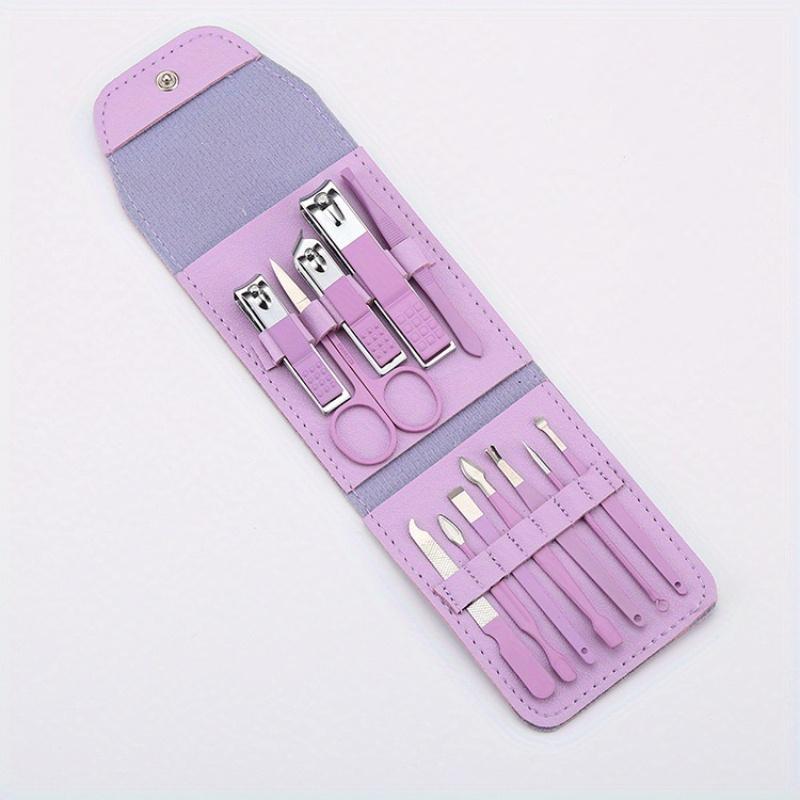 12pcs Nail Clipper Set, Home Use Finger Scissors, Unisex Nail Clippers, Dead Light Beige Cutting Kit, Ear Spoon Set, Pedicure Tools