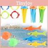 Buntes Unterwasser-Spielzeugset für Kinder: Tauchspielzeug mit Seegras, Oktopus, Fisch und Hai – lustige Poolfiguren)