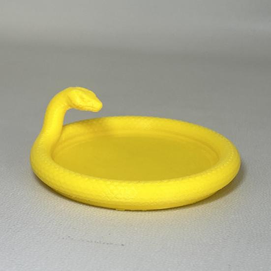 3D Printed Snake Tray Desktop Decorative Trinket Dish Multifunctional Jewelry Display Tray for Bracelet Earring Necklace