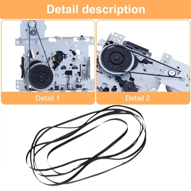 Rubber Belts Phonograph Drive Belt Set for Enhances Auditory Stability, 11Pcs Turntable Straps