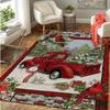 Christmas Santa Claus Carpet Large Area Rugs Anti-slip Soft Mat for Living Room Bedroom Hallway Balcony Decor