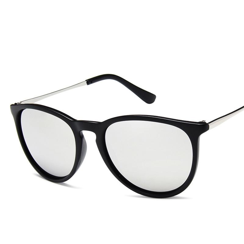 Popular Metal Frame Vintage Sunglasses Women Men Round Sun Glasses Eye Glasses For Male Female Reflective Film Sunglasses
