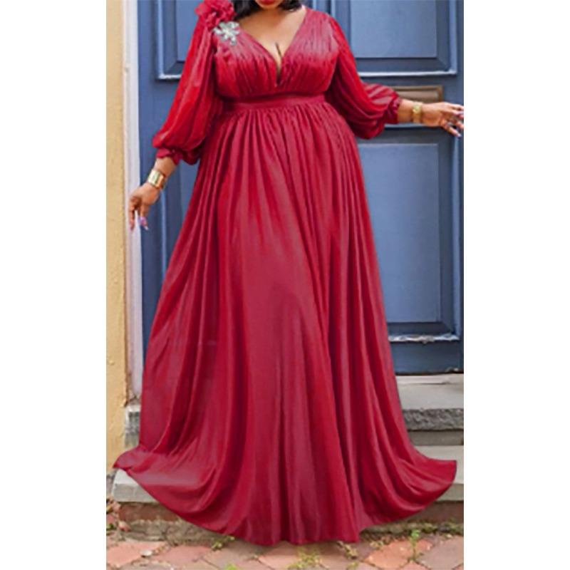 Spring and Summer Women's Dress Loose Mesh Dresses Commuter Large Size Party Dresses