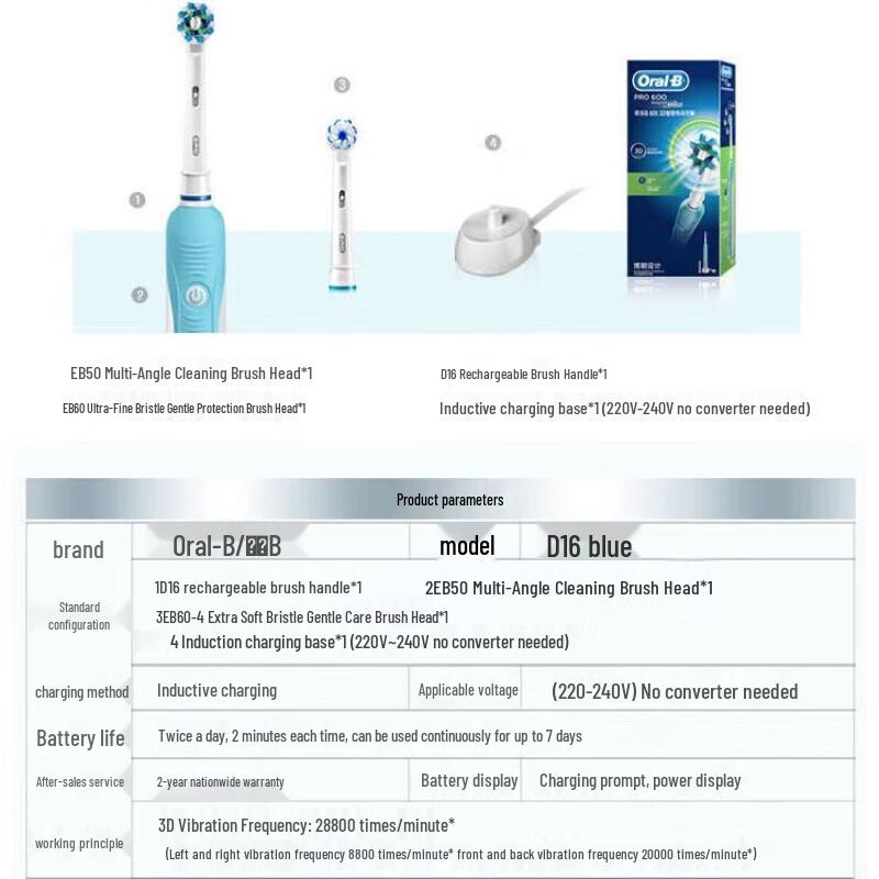 Oral-B 3D Sonic Rotating Electric Toothbrush