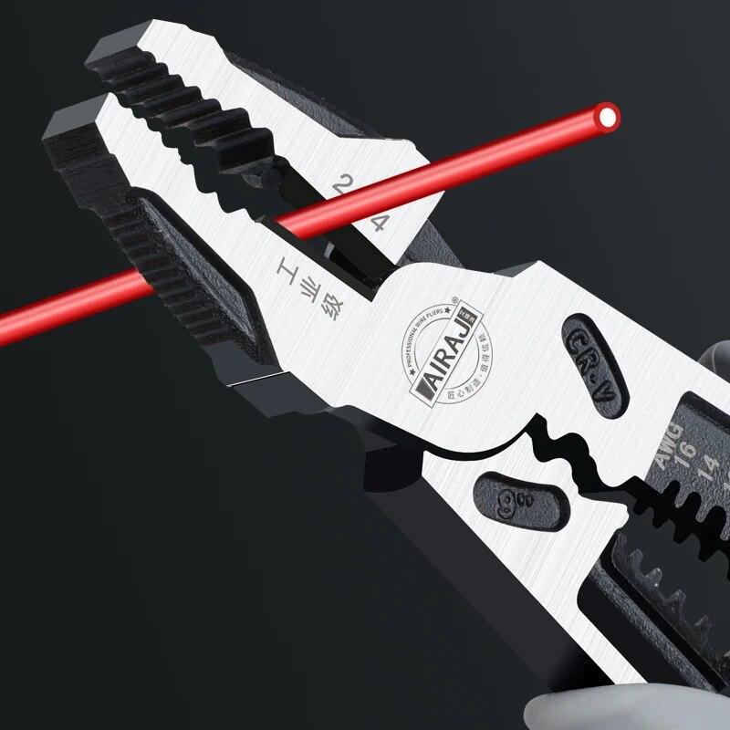 1PC Draht Zange Scharfe Große Öffnung Abisolieren Zange Industrie Grade Multifunktionale Hardware Manuelle Werkzeuge