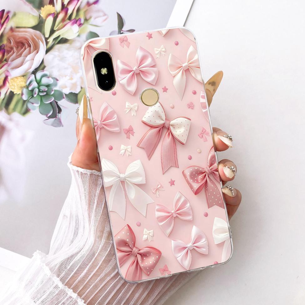 Cover For Redmi S2 Case Y2 Transparent Cute Cat Fashion Butterfly Funny Painted Casing For Redmi Y2 M1803E6G M1803E6H M1803E6I