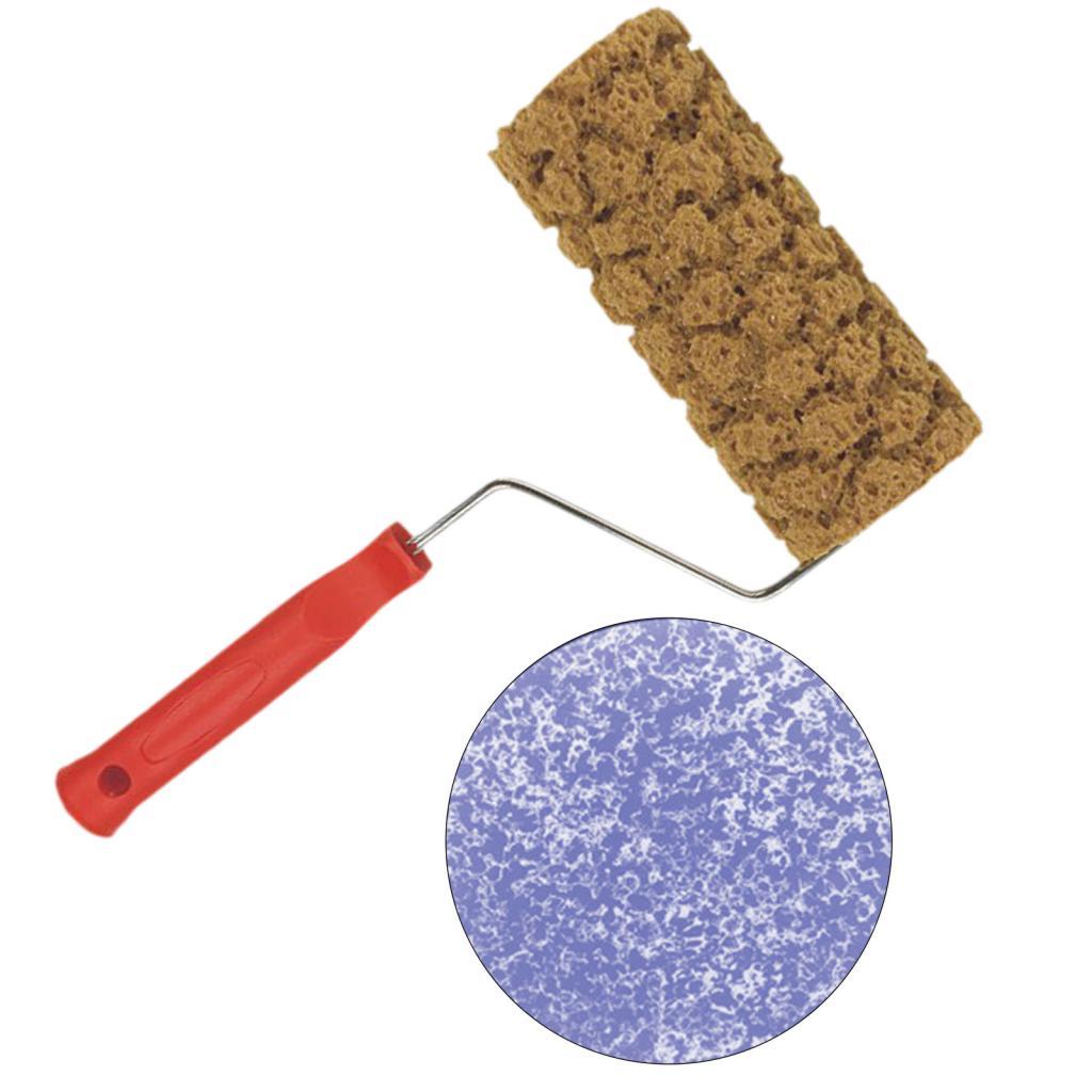 Sponge Paint Roller DIY Tool Art Decorator Sturdy Texture Painting Brush Tool Wall Painting for Interior Garden Door Ceiling