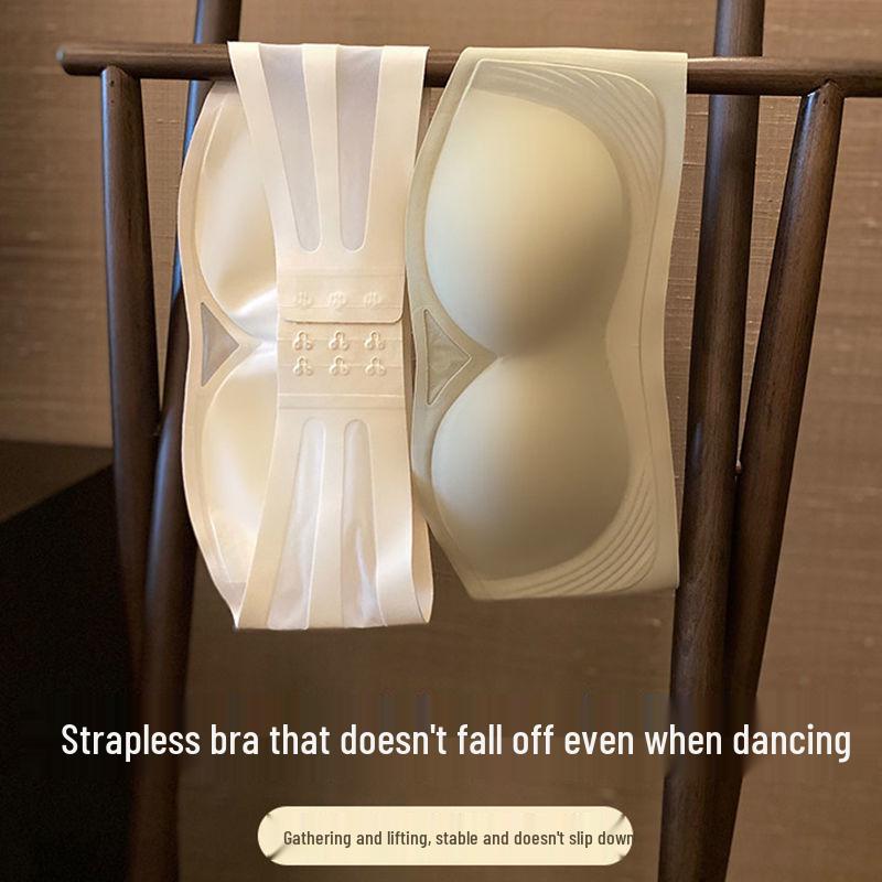 Seamless Strapless Non-Slip Bandeau: Invisible Lift & Support Bra for Small Chest