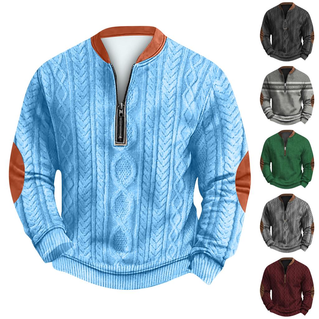 Men's Retro Casual Gradient Printed Sweatshirt