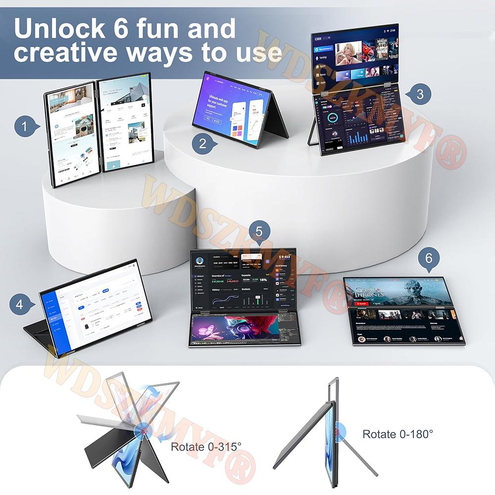 15.6“/16” Portable Dual /Singel Monitor 1080P HDR 16:9 Low Blue Light For XBox PS4 / 5 Switch Cell Phone PC Loptop Extension