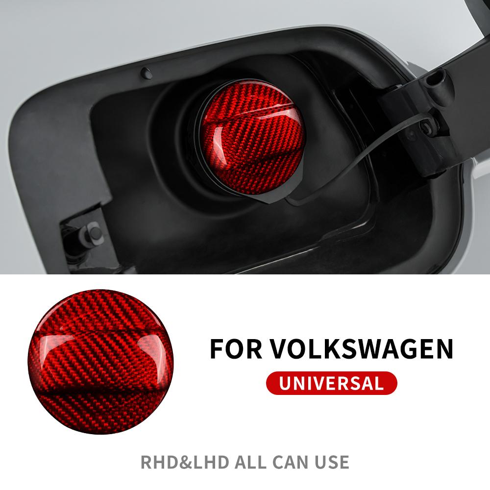 Harte Trocken-Kohlefaser für Volkswagen Golf 7 MK7 GTI Golf 8 MK8 GTI Käfer Scirocco Passat CC Tiguan Kraftstofftankdeckel Zieraufkleber