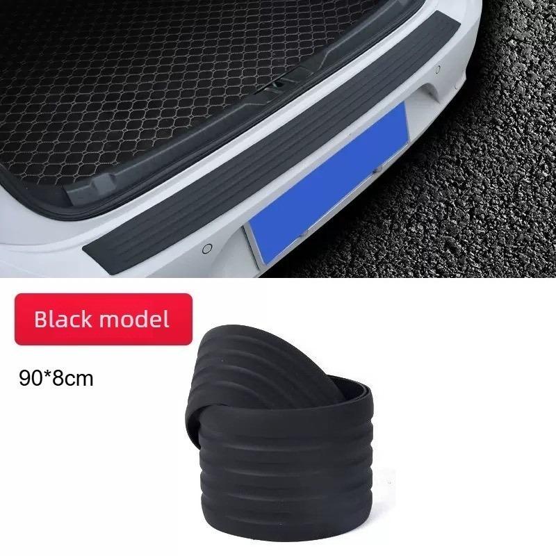 Universal Car Trunk Door Sill Plate Protector Rear Bumper Guard Rubber Mouldings Pad Trim Cover Strip Car Accessories