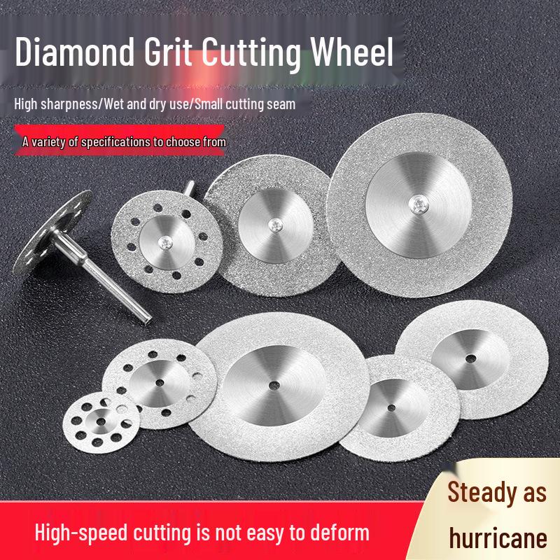 Diamond Blade for Jade, Ceramic, and Glass Cutting - Toothless Saw for Grout Cleaning and Gap Filling with Electric Grinder