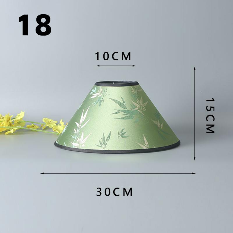 New Chinese Style Living Room Floor Lamp Shade DIY Replacement Lamp Cover E27 Fabric Home Decor Tabletop Lampshade