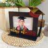 2025 Graduation Photo Frame Wooden Class of 2025 Picture Frame Keepsake Photo Frame with Graduation Cap Gift for High School College