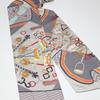 HERMES Carre90 equestrian harness scarf silk gray Women Used