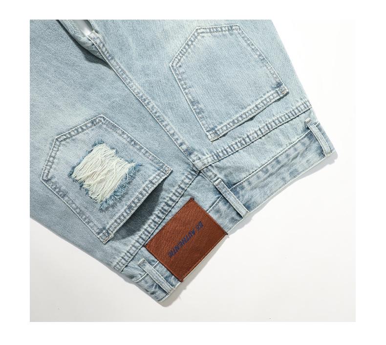 Spring 2024 High-Waisted Light Wide-Leg Jeans for Women: New Slimming, Loose Straight-Leg Design