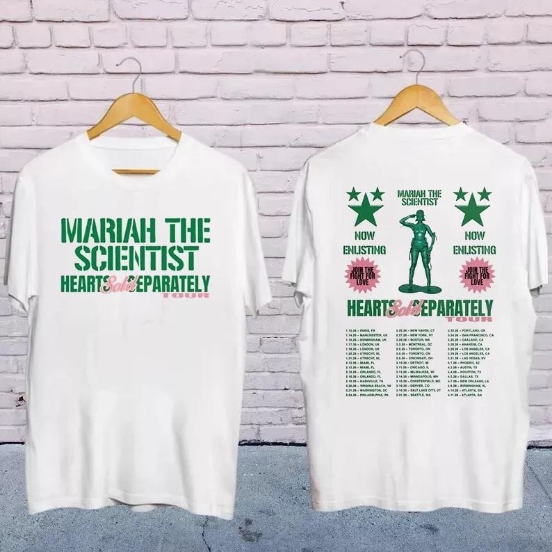 Mariah The Scientist Hearts Sold Separately Tour 2026 T Shirt Size S5XL CO008 Unisex T-Shirt XL