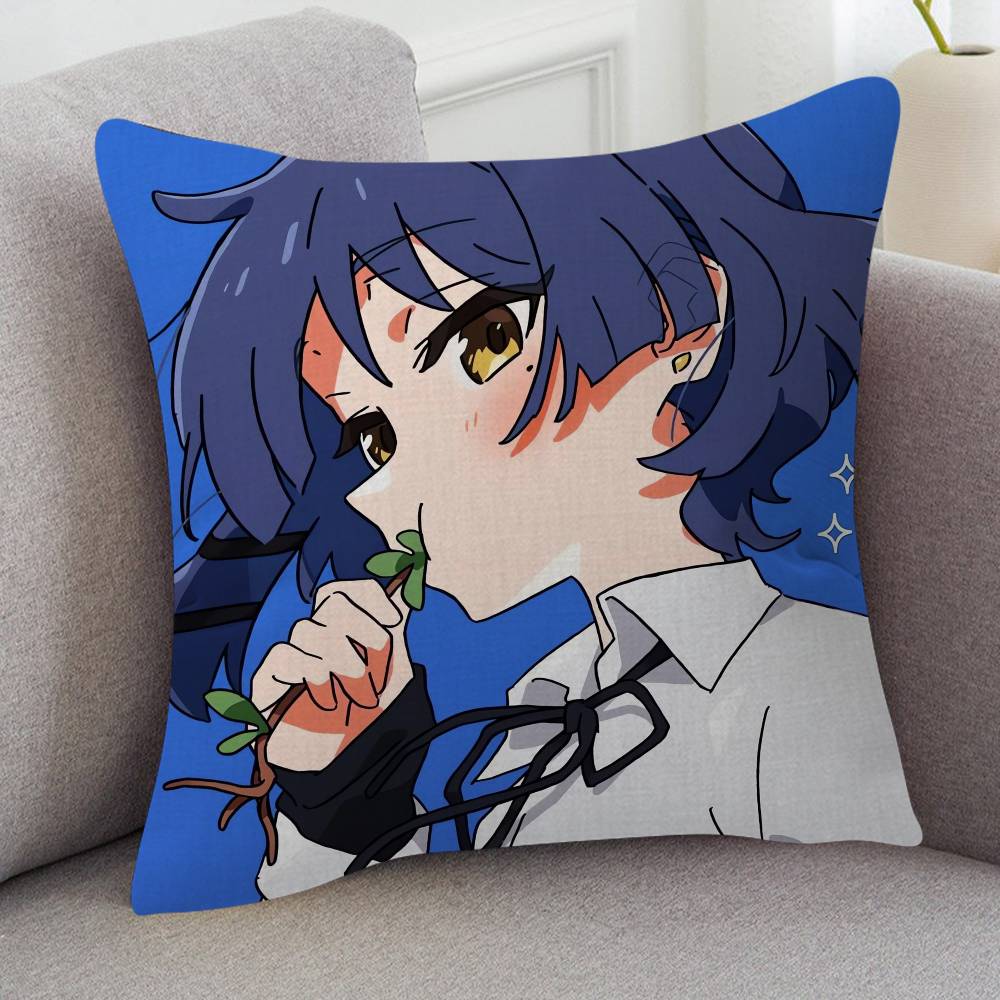 Anime BOCCHI THE ROCK! Pillow Case Soft Double Sided Print Sofa Cushion Cover Throw Pillow Covers