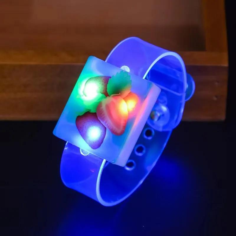 1 Stück leuchtende Armbänder LED-Licht Uhr Ringe Kreisel Handkreisel Leuchten im Dunkeln Fidget Spinner Finger Stressabbau Spielzeug