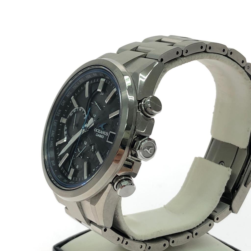 Used CASIO Men's Watch Solar Radio OCEANUS Classic Line Day-Date OCW-T4000