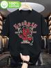 [Rock Retro Stil] Herren Rebellisches Öl Muster T-Shirt - Kühles Rock Retro Design, Die Erste Wahl für Freizeit Reisen - Herren...