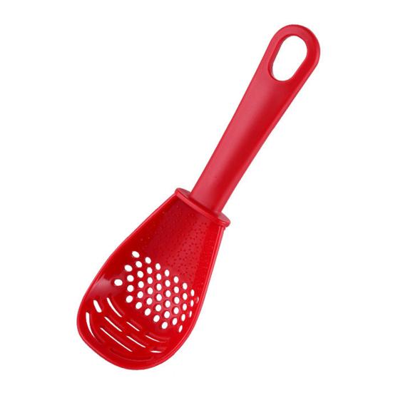 Kitchen Grinding Spoon with Strainer Holes Multi-Use Masher And Egg Separator BPA-Free Plastic Cooking Utensil
