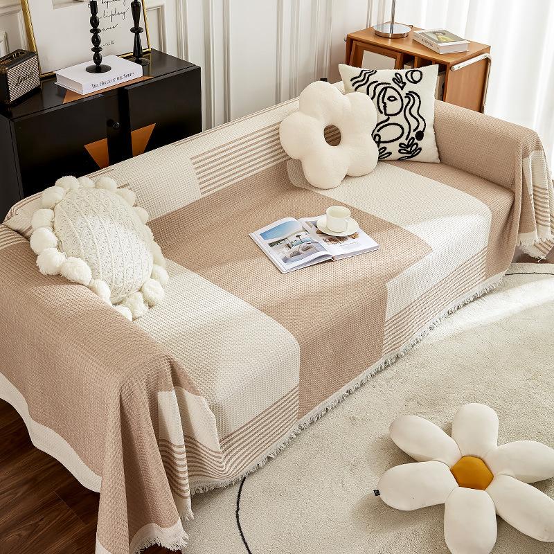 Prosop de canapea în stil nordic Instagram Husă universală de canapea acoperită complet Pătură simplă de husă de pernă pentru canapea