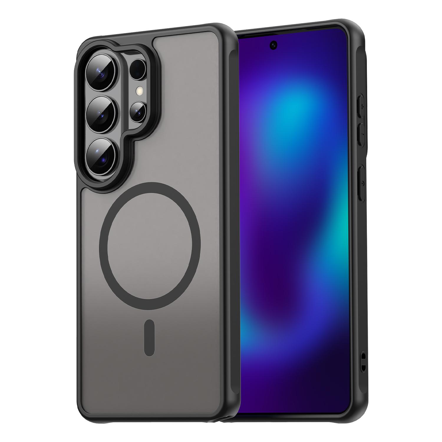 Samsung Galaxy S26 Ultra Phone Case,Magnetic Shockproof Phone Case,Bumper Hybrid Cover for Samsung Galaxy S26 Ultra чёрный