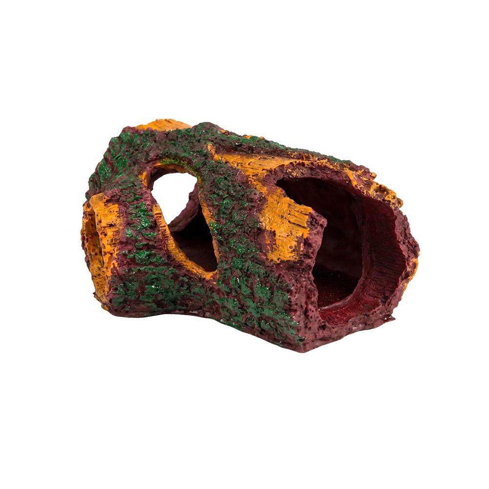 

Resin Small Shrimp Shelter Realistic Reptiles Shelter Multi-functional Hideout Cave Gecko Hide Box 1