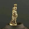 Decorazione Casa Artigianato Rame Buddha Maitreya Miniature Statuette Tascabile Ottone Piccola Statua Ornamenti per Decorazione Soggiorno