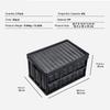 SucceBuy 45L/65L Collapsible Storage Bins Folding Stackable Utility Garage Crates W/ Lids Handles for Clothes Snack Toys Grocery