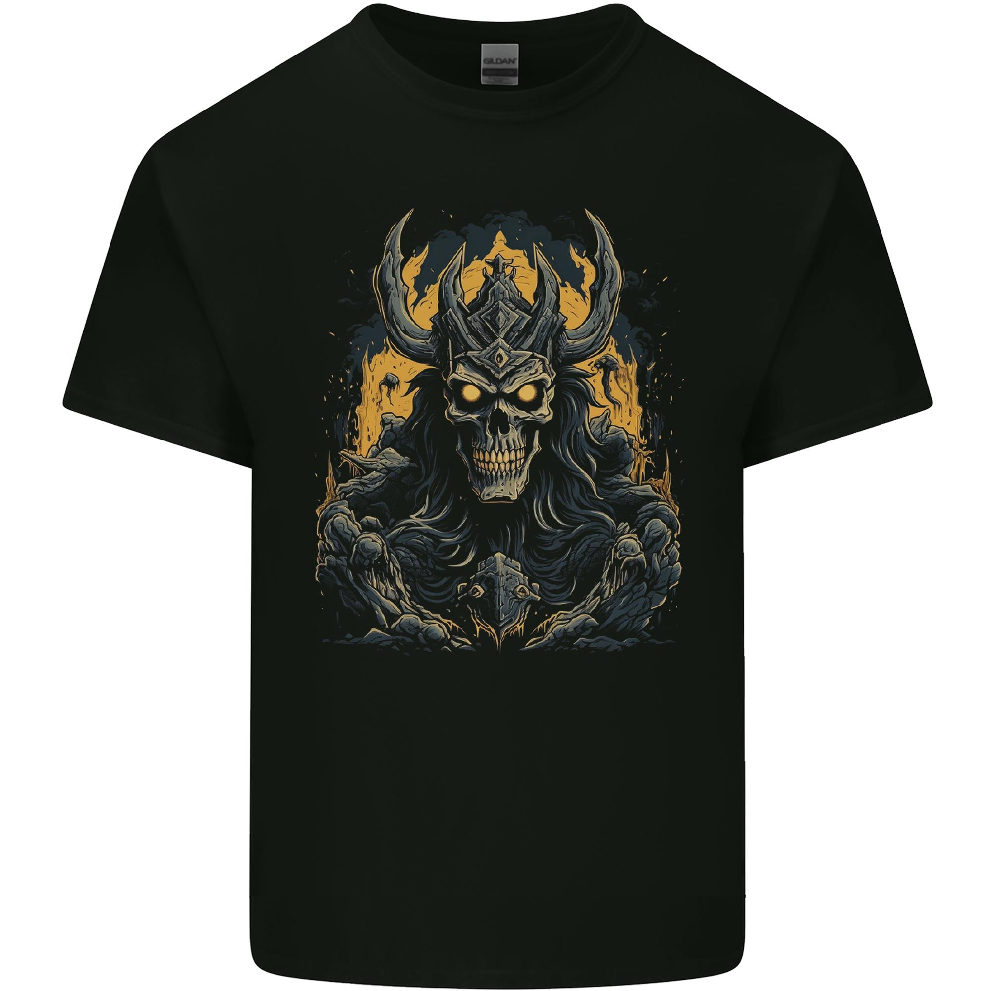 King of the Underworld Demon Skull Unisexs Light Cotton TShirt S