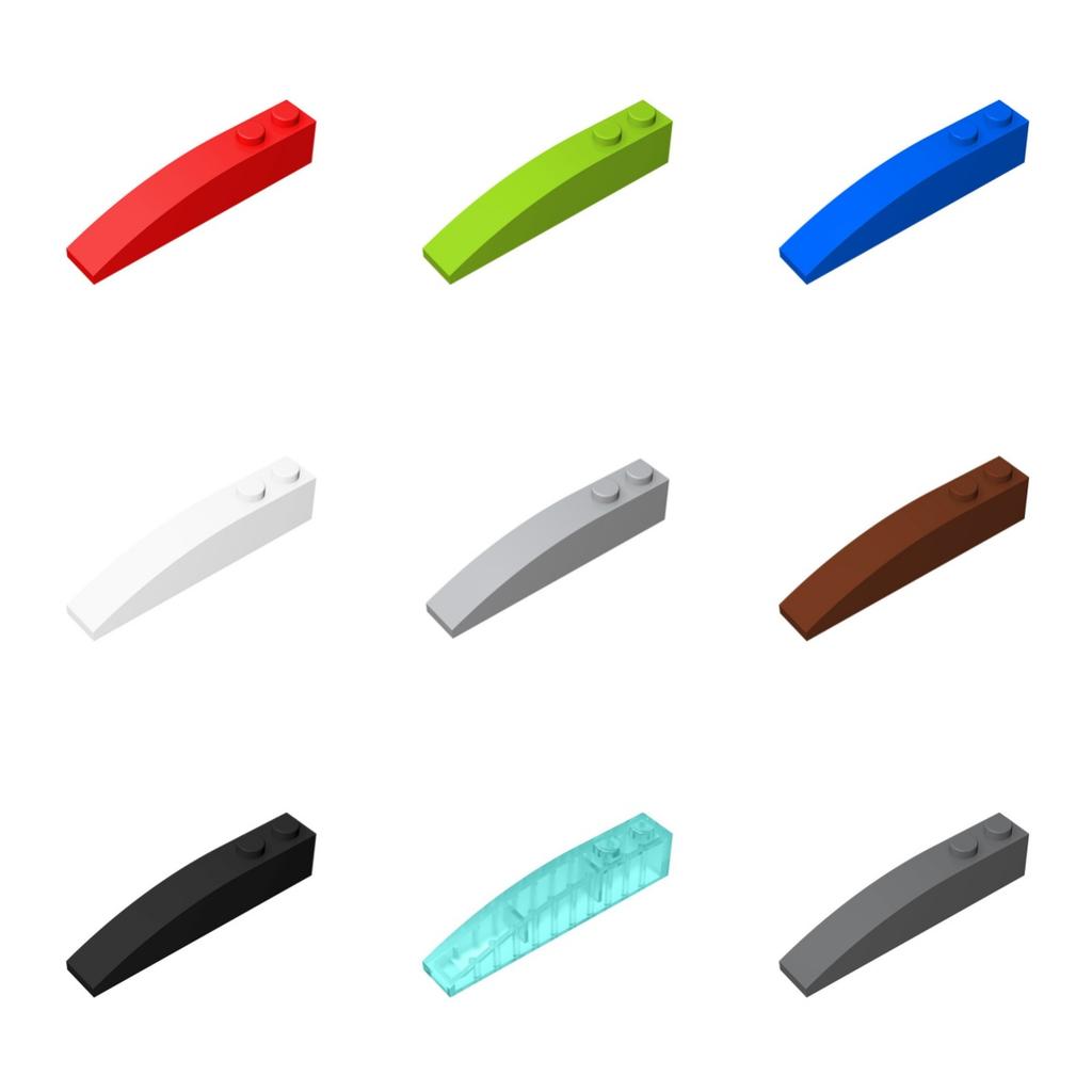 10PCS 42022 Curved 6x1 Slope Building Blocks Kit Board Compatible Brick Particle Educational Idea DIY Toys Birthday Kid Gift
