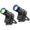 2 Stück 30W RGBW LED Beam Pinspot Licht Spot Lichter DJ Disco Spiegelkugel Bühnenlichteffekt DMX Für KTV Party Weihnachten