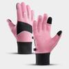 Polar Fleece Plush Thickened Gloves Soft Finger Mittens Satin Unisex Windproof Gloves  Women
