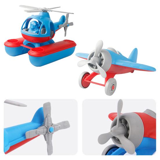 Propeller Airplane Model Kids Educational Helicopter Model Glider Aircraft Water Plane Toddlers Boys Girls Indoor Outdoor Beach Plane Toy