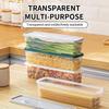 Sealed Refrigerator Storage Box Fresh Keeping Clear Food Container BPA Free for Kitchen Fridge Organization