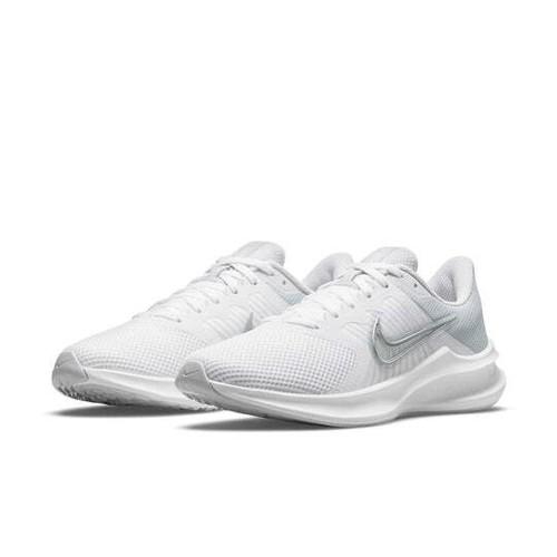 Nike Wmns Downshifter 11 Weiß Metallic Silber CW3413-100