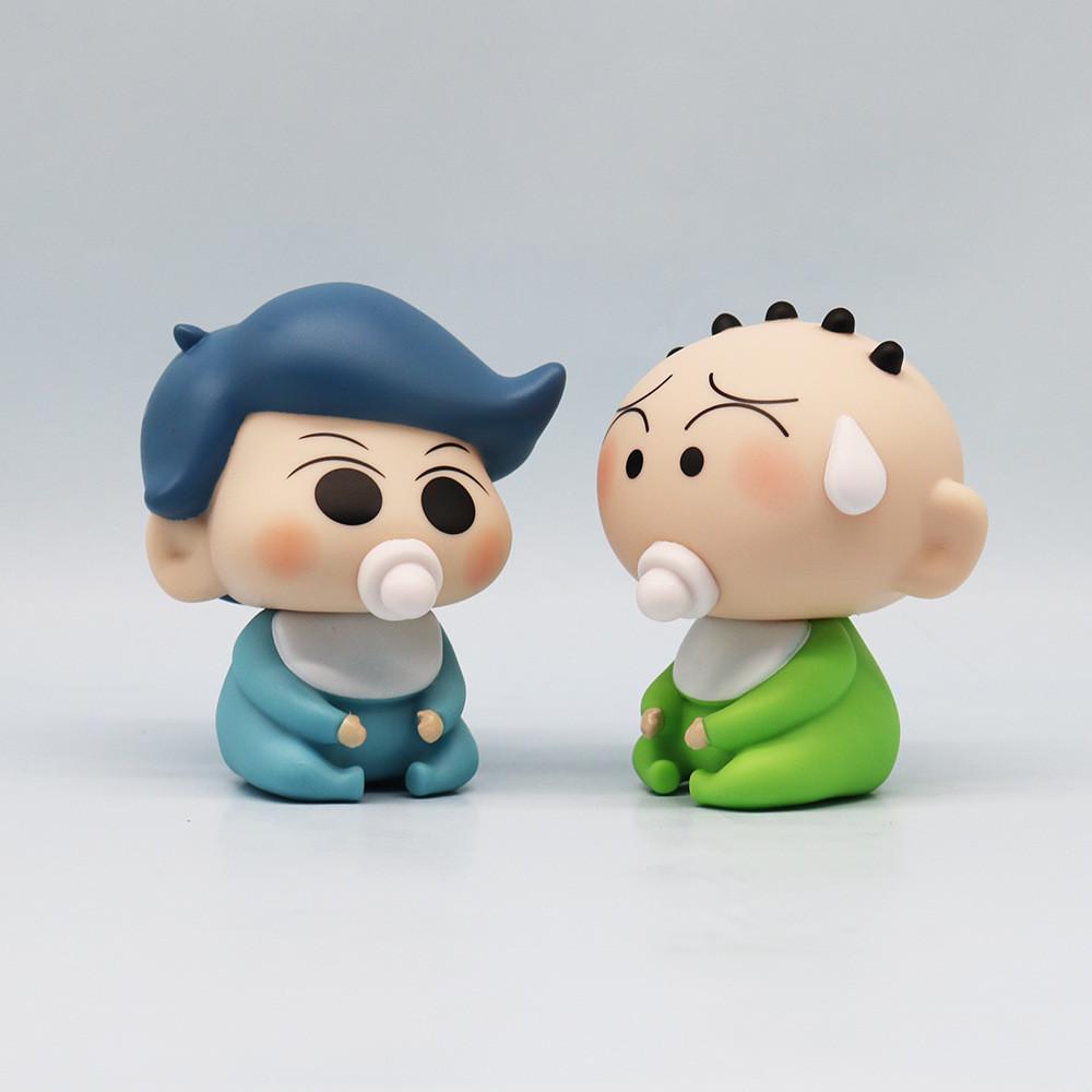 5pcs Shinchan Crayon Handmade Cartoon Model Furniture Decor Ornaments Desktop