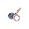 Pandora Radiant Blue Double Charm Pendant Unisex Jewelry Rose-Gold 789186C01