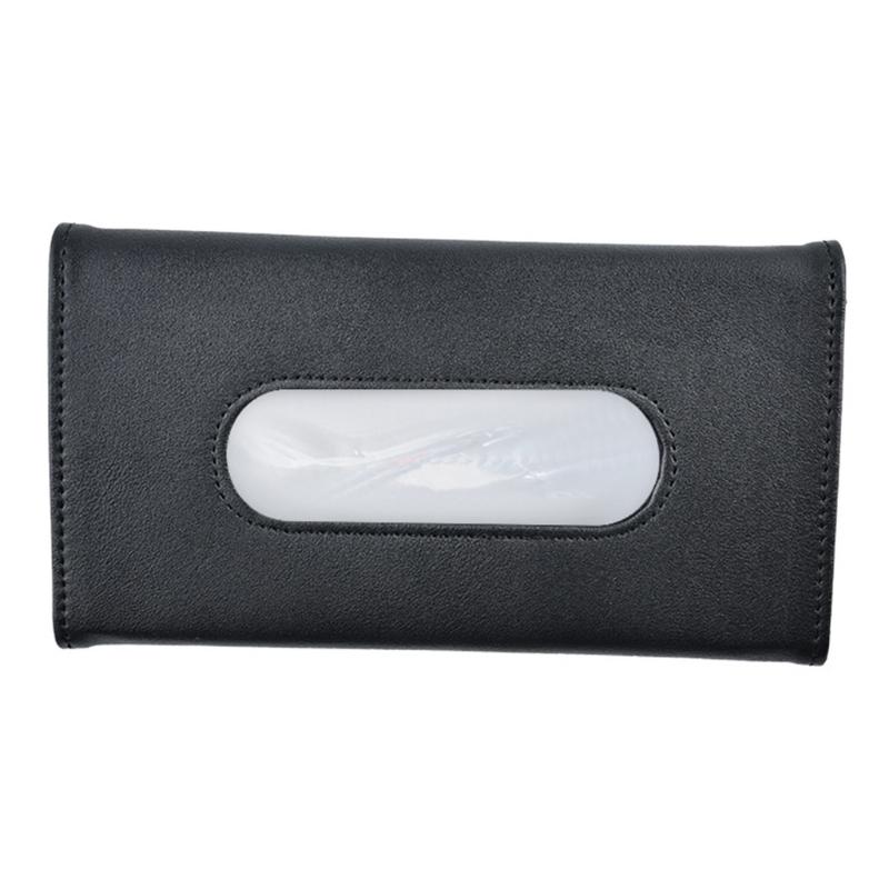 

1 шт. автомобильный держатель для салфеток, органайзер для хранения салфеток из искусственной кожи, прямое крепление, украшение для девочек чёрный