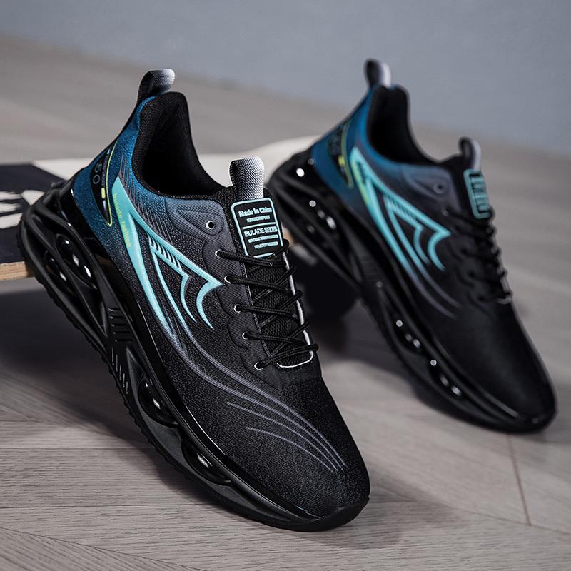Mens Running Shoes Summer Breathable Mesh Seaside Travel Fitness Anti Slip Casual Sneakers Daily Training Trendy Tennis Shoes